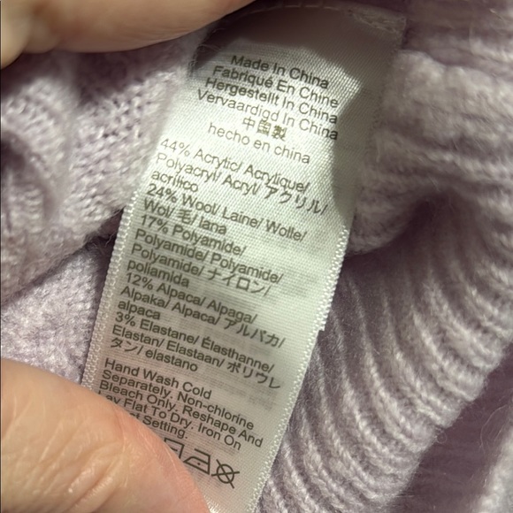 J. Crew Pink Crew wool blend Neck Sweater Size Medium - Picture 3 of 6